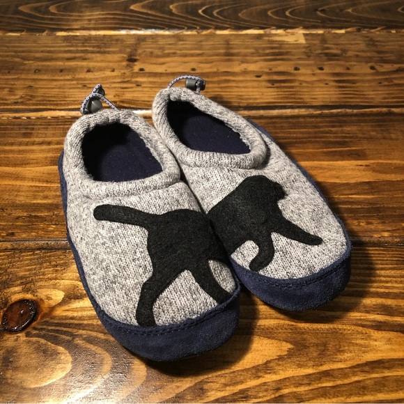 LL Bean Little Kids Slippers (Black Lab design) - Picture 1 of 6